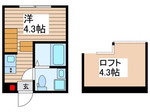 エアル北小岩の物件間取画像